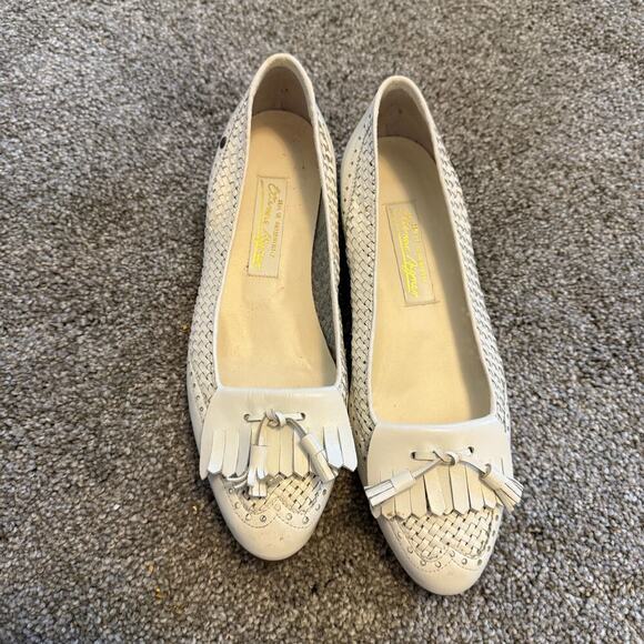Vintage Etienne Aigner Woven Kiltie Flats 7.5 N - Picture 1 of 5